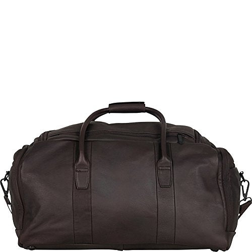 Kenneth Cole REACTION Duff Guy Colombian Leather 20" Single Compartment Top Load Travel Duffel Bag, Cognac