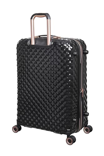 It Luggage Glitzy 21" Hardside Carry-On 8 Wheel Expandable Spinner, Black
