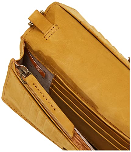 Timberland Women's Rfid Leather Crossbody Bag Wallet Purse, Wheat (Nubuck), One Size