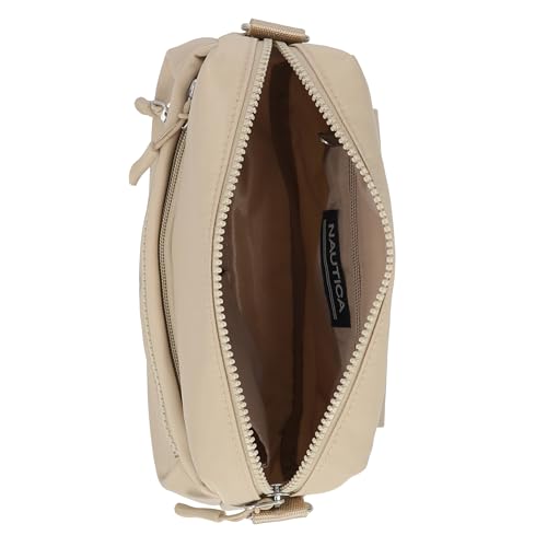Nautica Womens Nylon Bean Bag Crossbody/Belt Bag With Adjustable Shoulder Strap Crossbody