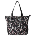 Betsey Johnson 15.6 Inch Zipper Beach Tote Bag with Cosmetic Pouch Lightweight Large Durable Polyester with Mesh Side Pockets for Gym Work, Paris Love