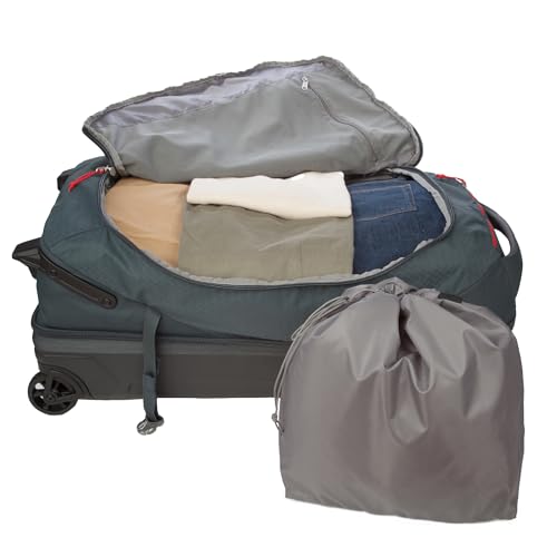 Eddie Bauer Expedition Rolling Duffel Bag with Wheels | Travel | Check-In | Luggage | Rugged | Durable - Storm, 30"