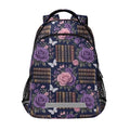 Dark Academia Floral & Book Print kid backpack for school with chest strap bookbag for men para bebes varon