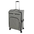 London Fog Oxford III 29" Expandable Spinner Black-White Houndstooth