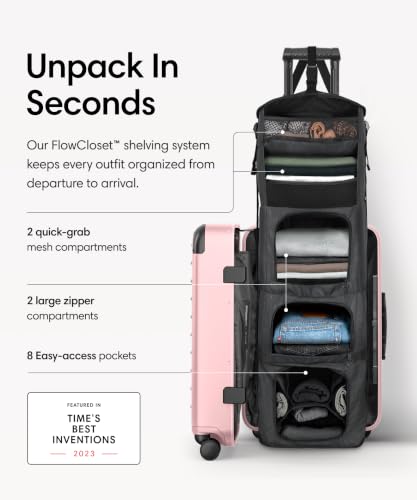 Solgaard Carry-On Closet Original - Hard-Shell 22.4" Travel Luggage (Rose)