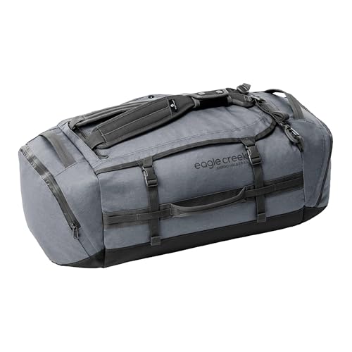 Eagle Creek Cargo Hauler Duffel Bag - Carry-On Duffel Bag for Travel - Easy Access Compartments - Lockable Zipper Opening - Water Resistant - Charcoal - 60L