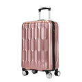 Ricardo Beverly Hills Lombard Hardside Carry-On Luggage – Expandable Travel Bag with 8-Spinner Dual Wheels & Telescoping Handle. 21-inch, Rose Gold