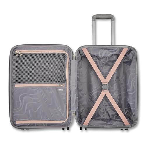 American Tourister Moonlight II Hardside Expandable Luggage with Spinner Wheels, Palm, 2 Piece Set (20/28)