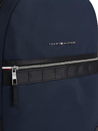 Tommy Hilfiger Men's Th Elevated Nylon Backpack Am0am11573, One Size, Blue (Space Blue), One size