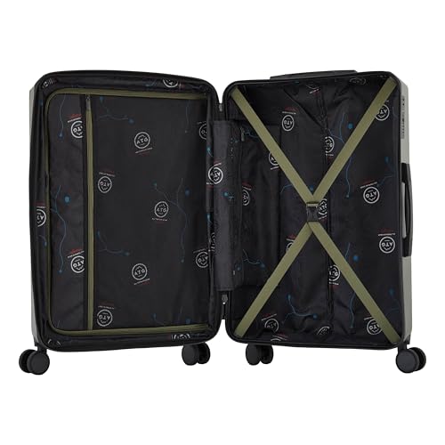 Wrangler ATG Trailway Expandable Hardside Luggage, Winter Moss, 22" Carry-On