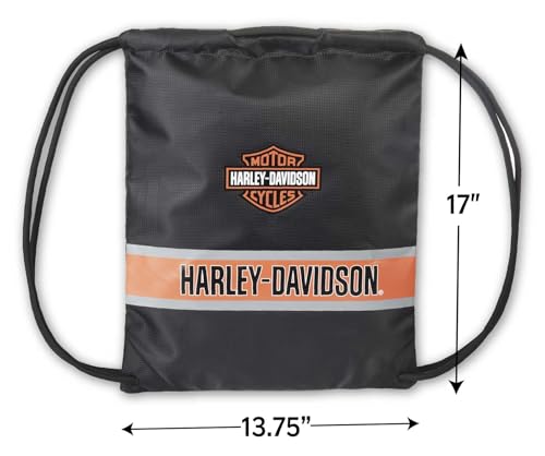 Harley-Davidson Vintage Bar & Shield Quick-Draw Polyester Backpack - Black