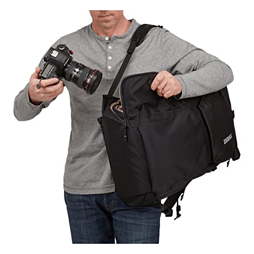 Thule Covert Camera Backpack 32L, Modular Internal Organization, Fits 15.6" Laptop & 11" Tablet, Includes Padded Shoulder Bag