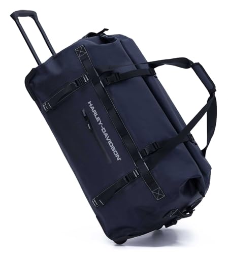 Harley-Davidson 29" Waterproof Adventure Large Wheeling Duffel Bag, Blue