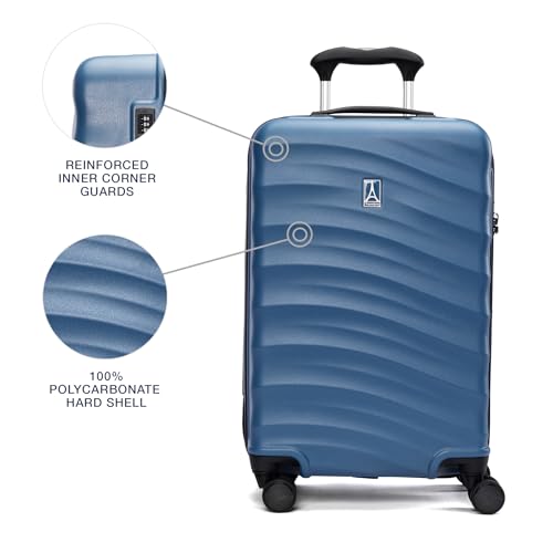 Travelpro Maxlite Air V2 Hardside Expandable Carry on Luggage, 8 Spinner Wheels, Lightweight Hard Shell Suitcase, TSA lock, Ensign Blue, Carry On 20-Inch
