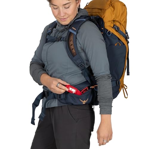 Osprey Kyte LT 35L Women's Backpacking Backpack - Lightweight Hiking & Travel Bag with Waterproof Raincover, Graphite Purple