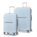 Samsonite Freeform 2-Piece Luggage Set - Carry-On & Large Checked Luggage with Dual Spinner Wheels - Durable Polypropylene Hardshell - TSA Lock, Airline-Approved - Expandable Hard Shell Powder Blue