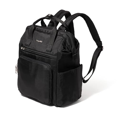 Baggallini Securtex Anti-Theft Windsor Backpack for Travel, Work & College, RFID & Locking Zipper, Up to 16" Laptop