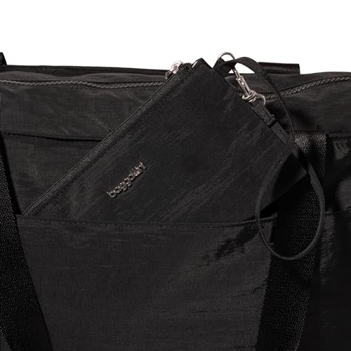 Baggallini Carryall Laptop Tote - Medium 12x19 Inch Travel Crossbody Shoulder Bag