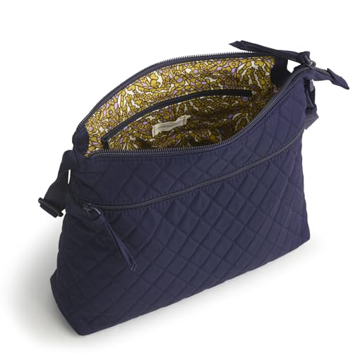 Vera Bradley Women's Premium Cotton Original Zip Hipster Crossbody, Peacoat, One Size