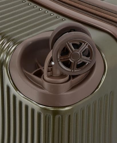 London Fog Brentwood IV 20" Expandable Spinner Carry-on Hardside, Sedona Bronze