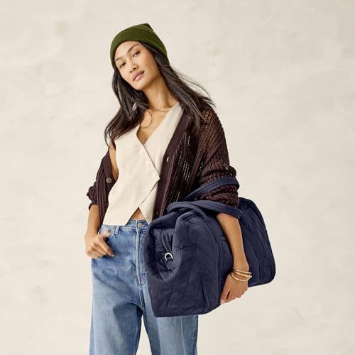 Vera Bradley Women's Performance Twill Large Miramar Weekender, Peacoat, One Size