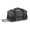 High Sierra 22” Wheeled Rolling Duffle Bag, Lightweight and Durable Weekender Travel Duffle bag with Recessed telescoping pull handle, 50L Capacity, Mercury/Black