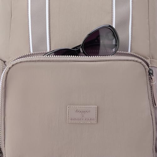 florence by mills Carefree Carry Laptop Travel Backpack, Chestnut
