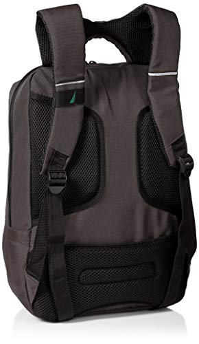 Nautica Mens Accessories Men's J-Class Water Resistant Nylon Laptop Backpack Accessory, gray, One Size