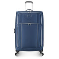 Traveler's Choice Lares Softside Expandable Luggage with Spinner Wheels, Navy, Checked 30-Inch