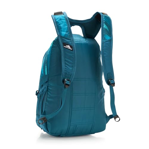 High Sierra Loop Backpack, Travel, or Work Bookbag with tablet sleeve, One Size, TEAL MARBLE SWIRL