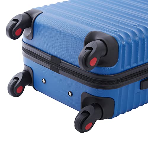 Travelers Club 6 Piece Orion Luggage and Travel Accessories Set, Blue
