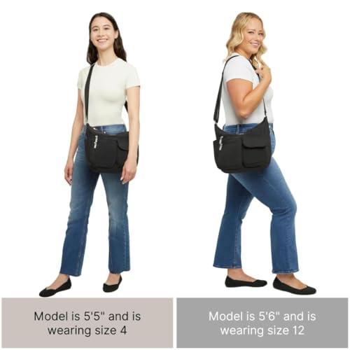 Baggallini Everywhere Bagg - Hobo Crossbody Bag for Women with RFID Wristlet – Water-resistant Travel Bag