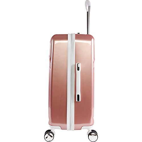 BEBE Women's Stella 21" Hardside Carry-on Spinner Luggage,Telescoping Handles, Rose Gold, One Size