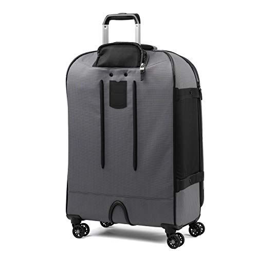 Travelpro Bold Softside Expandable Check in Spinner Luggage, Check in 26-Inch, Grey/Black