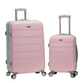 Rockland Melbourne Hardside 2 Piece Expandable Spinner Wheel Luggage Set, (20"/28"), Mint