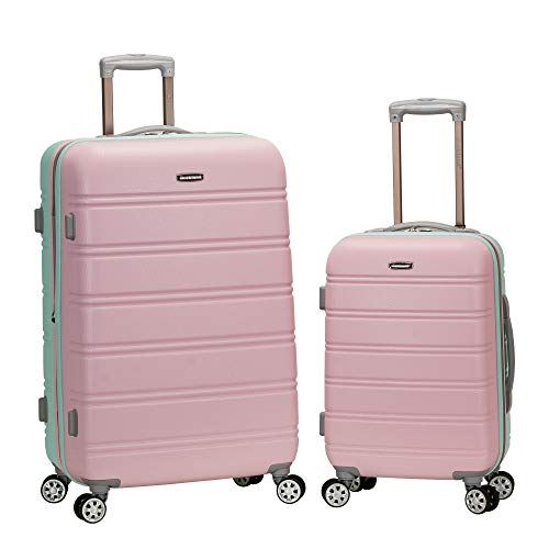 Rockland Melbourne Hardside 2 Piece Expandable Spinner Wheel Luggage Set, (20"/28"), Mint
