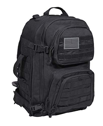 Rockland Military Tactical Laptop Backpack, Black