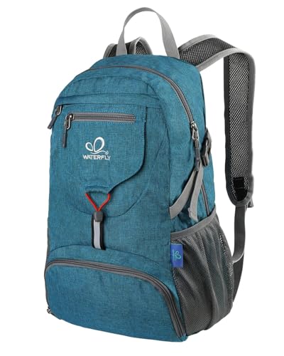 WATERFLY Small Lightweight Packable Backpack: 20l Ultra Light Foldable Travel Hiking Camping Daypack Day Pack for Man Woman