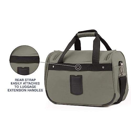 Travelpro Maxlite 5 Softside Lightweight Underseat Carry-On Travel Tote, Overnight Weekender Bag, 18-Inch — Slate Green