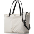 LUGGEX Laptop Tote Bag, LTX04 20L Lightweight Work Tote for 13-15.6 Inch Laptop, Water-Resistant Nylon Computer Shoulder Bag with Padded Sleeve, Bottle Holders & Luggage Strap (LTX04, Beige)