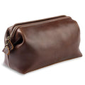 NV Holders Premium Genuine Leather Toiletry Bag for Men - The Ultimate Travel Dopp Kit and Hygiene Organizer, Perfect Men's Toiletry Travel Bag (Brown)