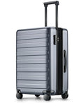 NINETYGO Carry On Luggage 22x14x9 Airline Approved, 20 Inch Luggage with Smooth Spinner Wheels, Expandable, Hard Shell PC Suitcase, Lightweight Travel Luggage, TSA Approved (Grey, Rhine Max)