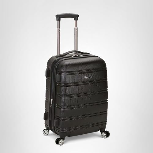 Rockland Melbourne Hardside Expandable Spinner Wheel Luggage, Carry-On 20", Black