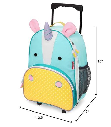 Skip Hop Kids Rolling Backpack, Zoo, Unicorn