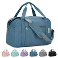 Narwey 18" Carry on Bag Underseat for Airplane Spirit Airlines Personal Item Travel Bag 18x14x8 Small Duffle Bag Duffel Bag Gym Weekender Overnight Bag with Wet Pocket for Women and Men (Navy Blue)