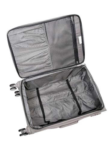 It Luggage Lustrous Luxe 28" Softside Checked 8 Wheel Spinner, Moon Rock