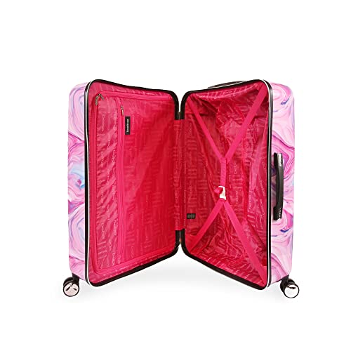 BEBE Women's Luggage Hardside Spinner, Fuchsia Marble, Check-in 29''