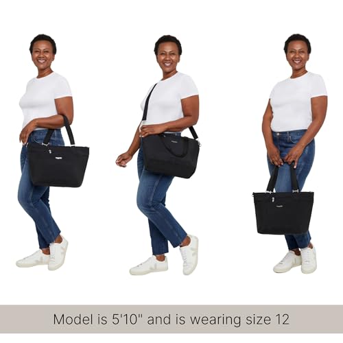 Baggallini Avenue Tote - 12x18 Laptop Tote Bag for Women - Lightweight Work Travel Carry On Bag