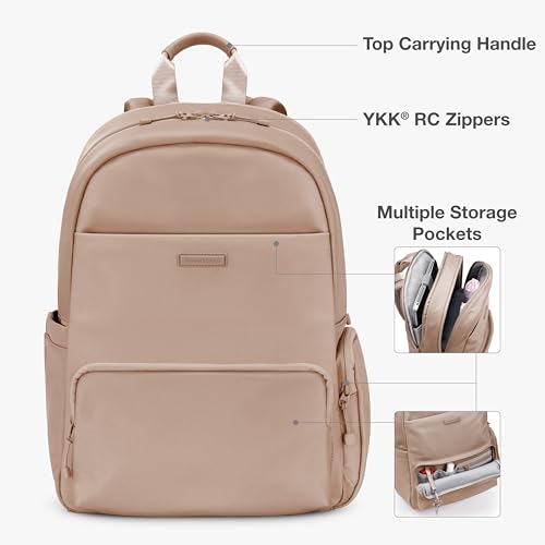 Traveler's Choice Women's Iria 20L Backpack, Latte Beige