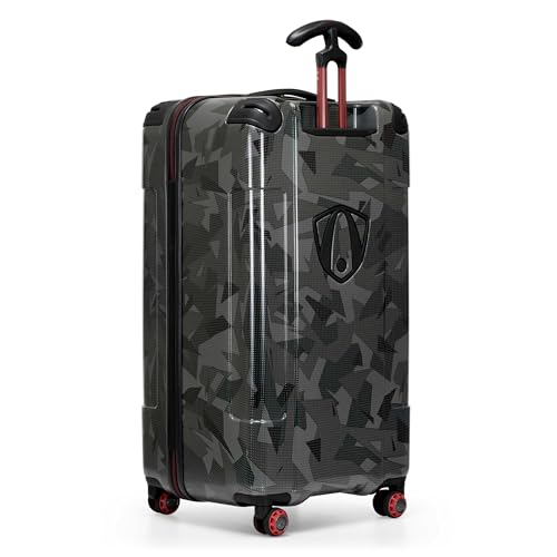 Traveler's Choice Maxporter II Polycarbonate Hardside Trunk with Spinner Wheels, Gray Camo, 31-Inch Large Trunk